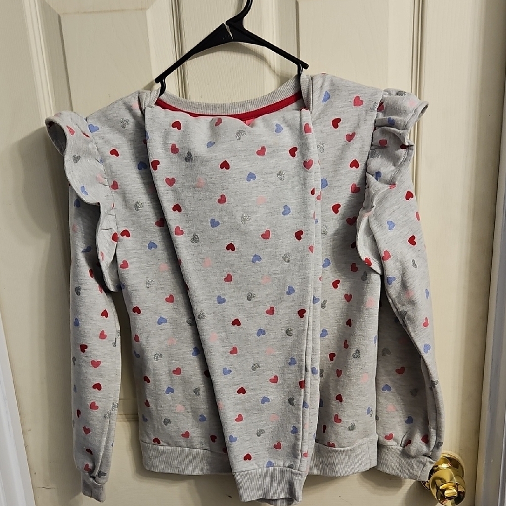 Girls Heart Patterned ISAAC MIZRAHI Gray 2 Piece Set